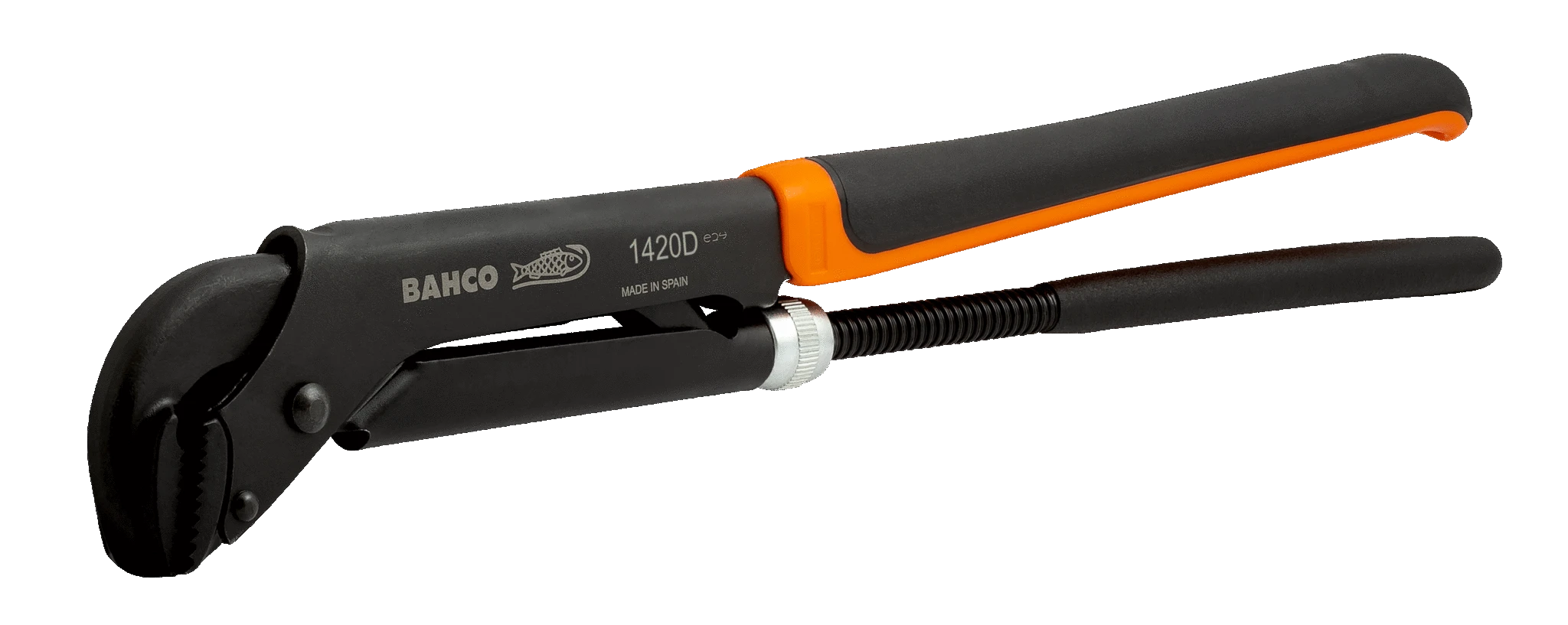 Bahco ERGO™ 1-1/2" İsveç Model Yumuşak Dokulu Gövdeye Sahip 90° Boru Anahtarları  1420D