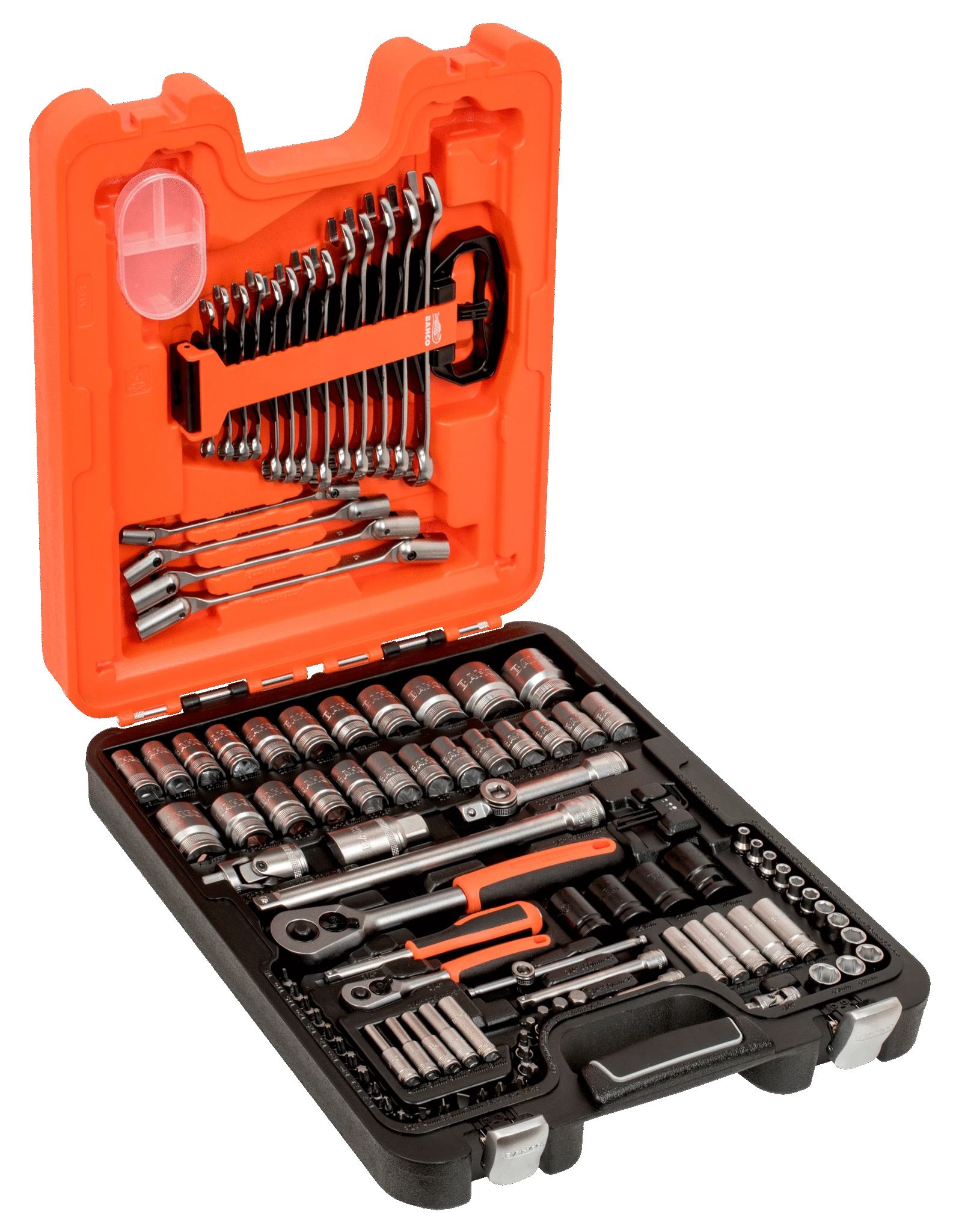 Bahco Lokma takım seti 1/4”, 1/2'' + kombine anahtar. 106 adet  S106