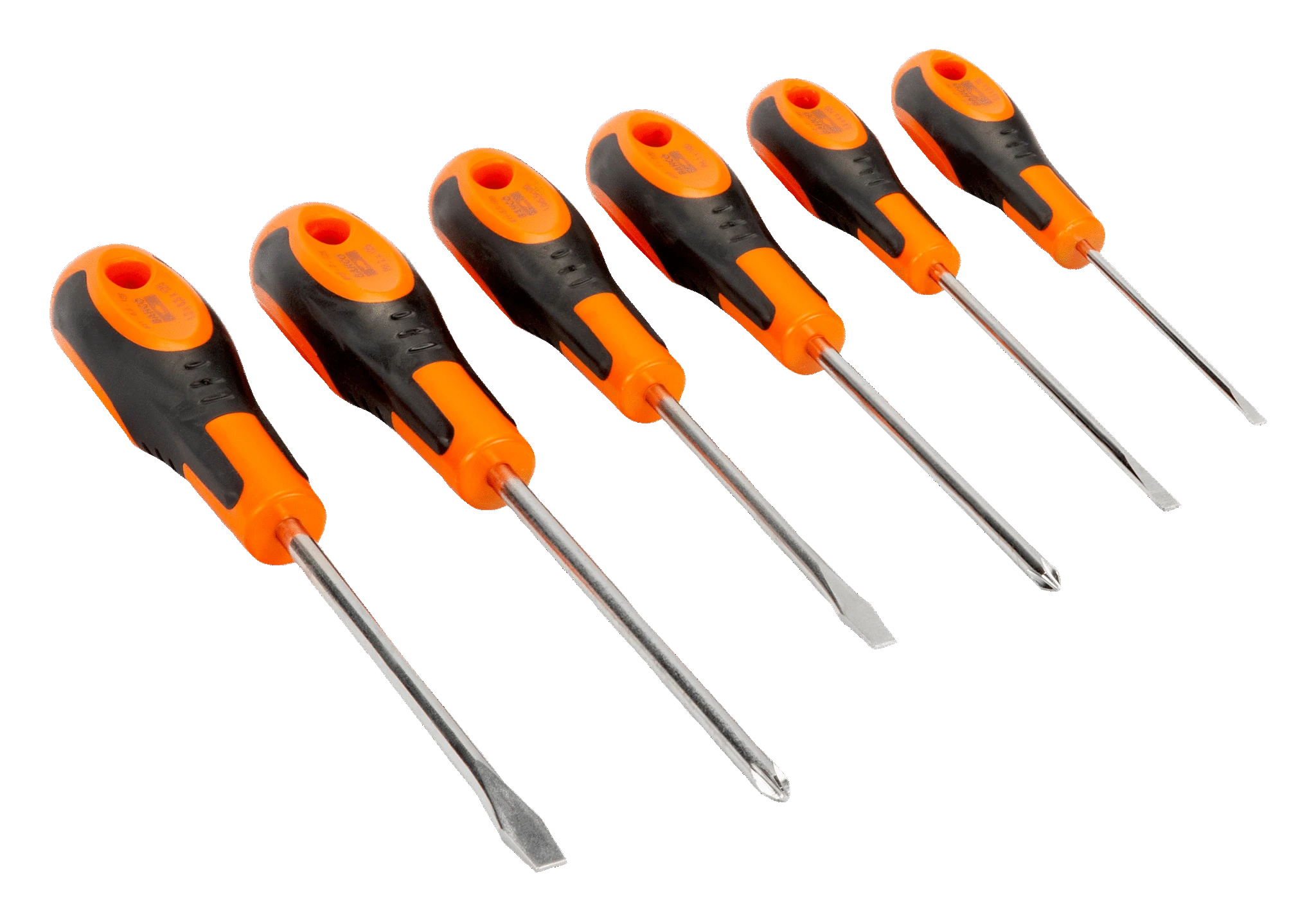 Bahco Tornavida seti 600 serisi. Oluklu 3, 4, 5.5, 6.5 and PH 1, 2  606-6