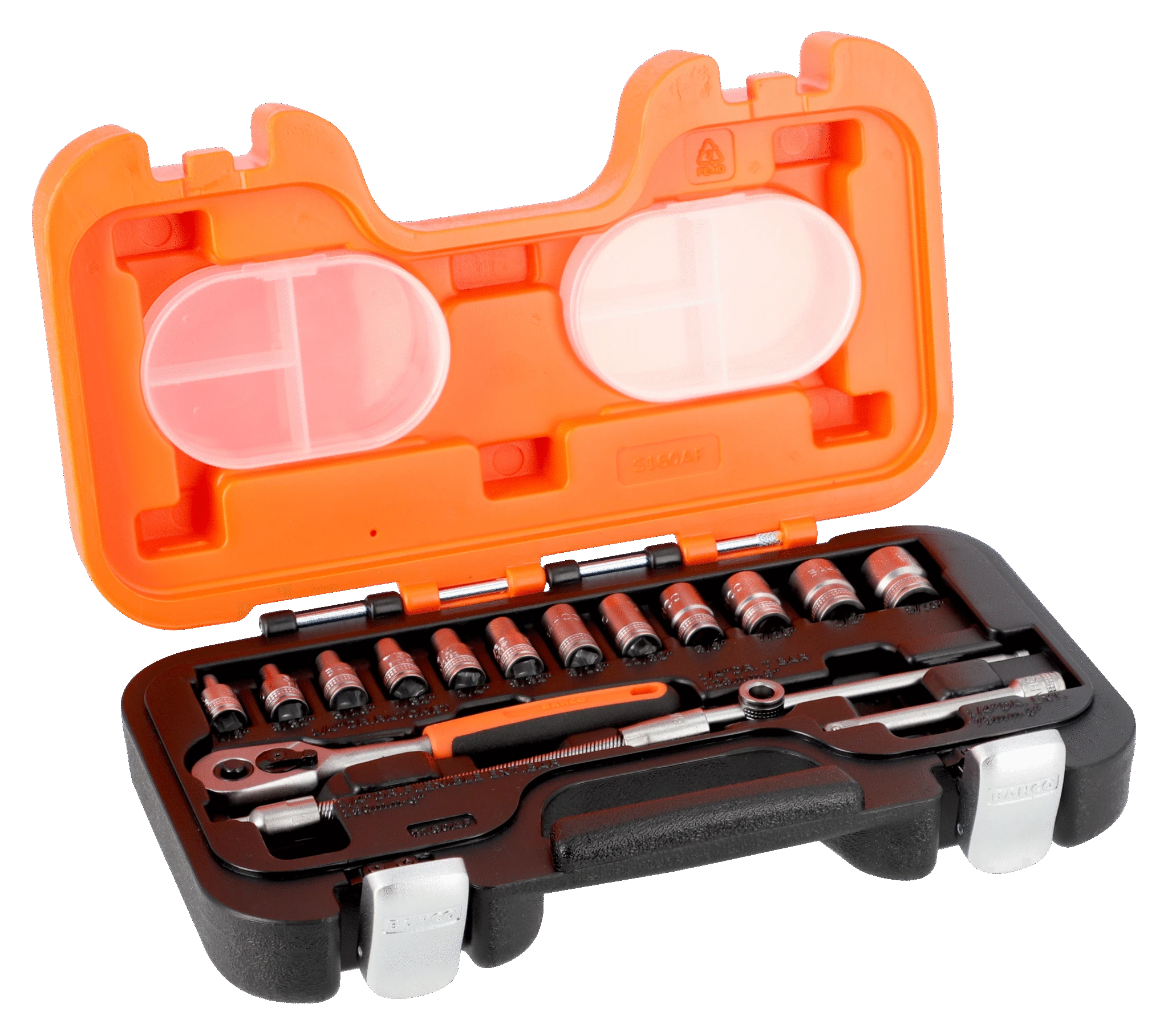 Bahco Lokma seti 1/4". 16 parça, inç  S160AF