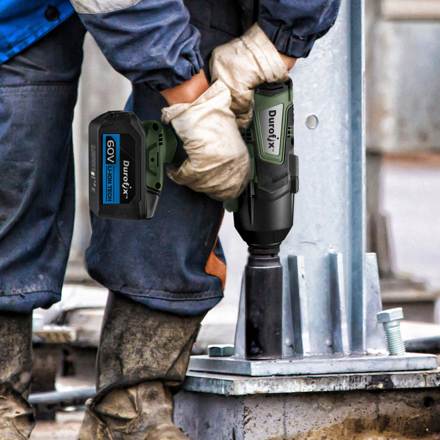 Durofix RI60164-6 Akülü Fırçasız 3-4" Darbeli Somun Sıkma Makinası 60V - Resim 7