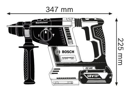 Bosch Professional GBH 18V-26 F 6 Ah Çift Akülü Kırıcı/Delici-Çanta - Resim 2