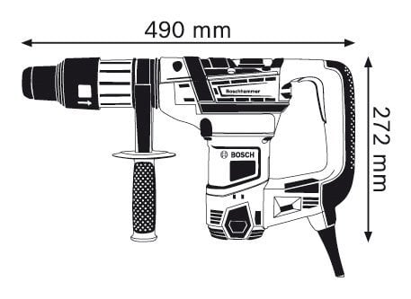 Bosch Professional GBH 5-40 D Kırıcı/Delici - Resim 3