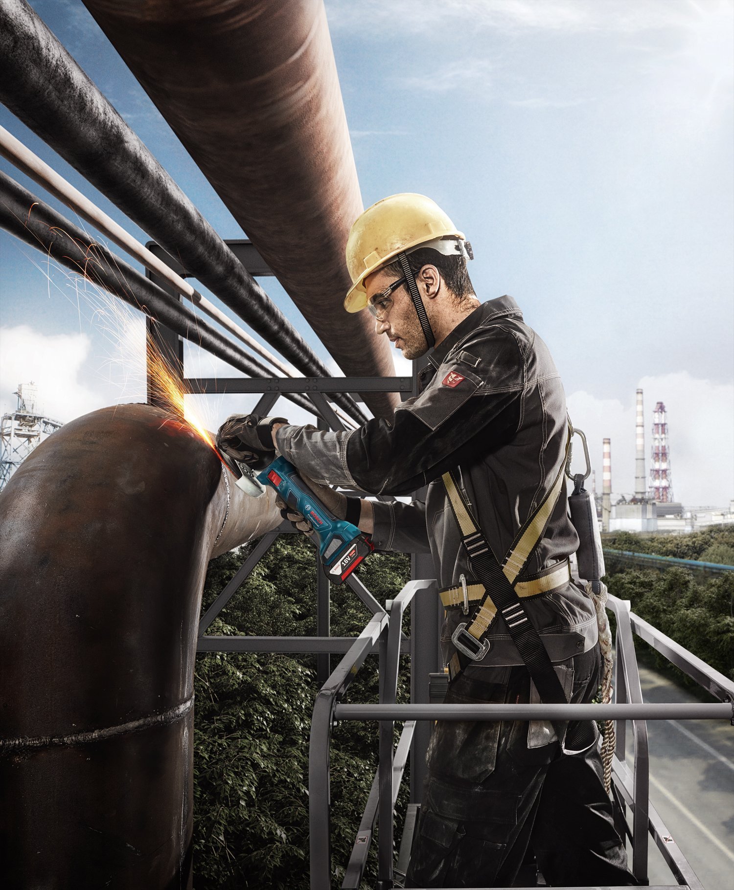 Bosch Professional GWS 180-LI (Solo) 115 mm Akülü Taşlama Makinesi - Resim 2