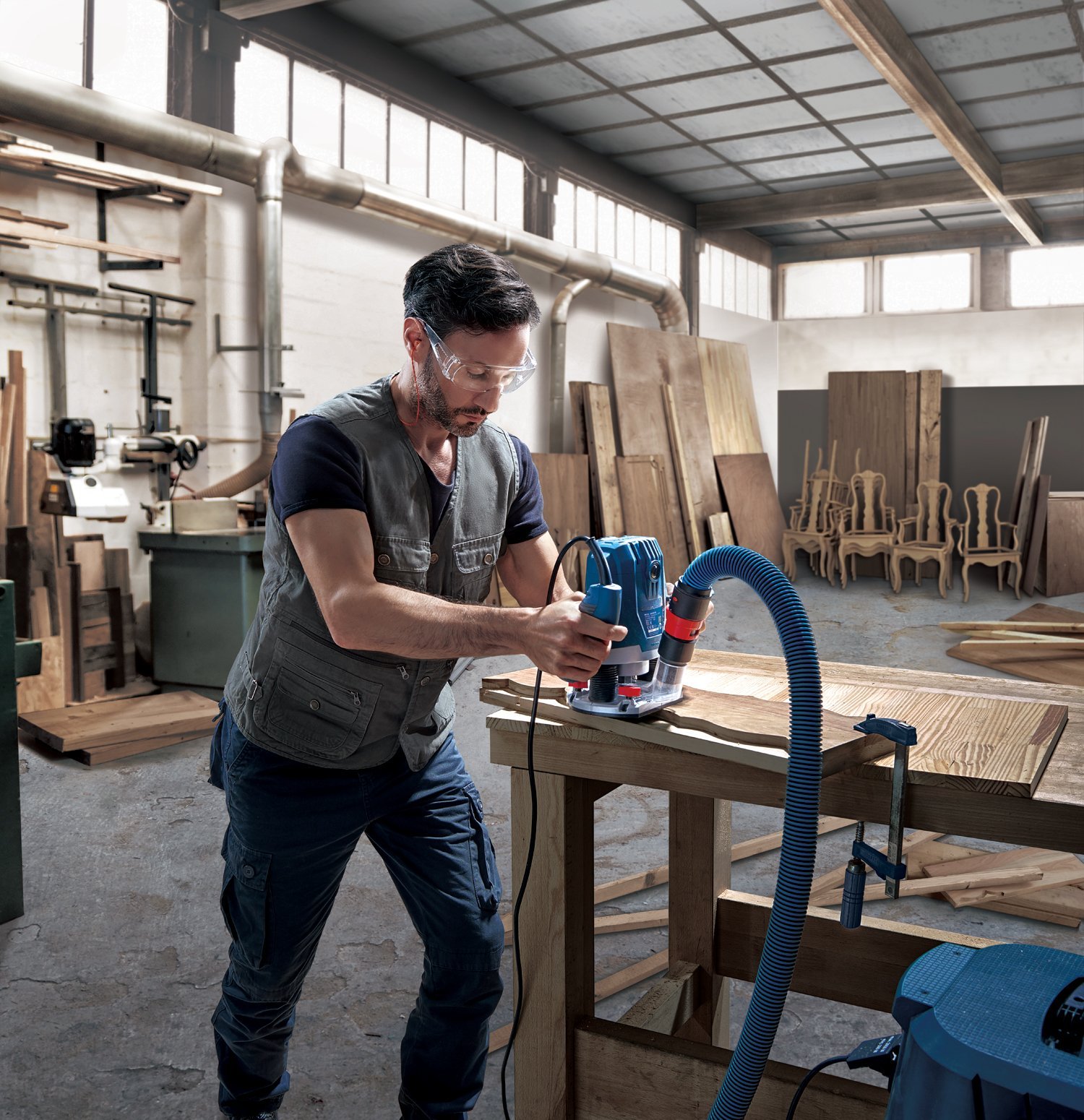 Bosch Professional GOF 130 Freze Makinesi - Resim 2