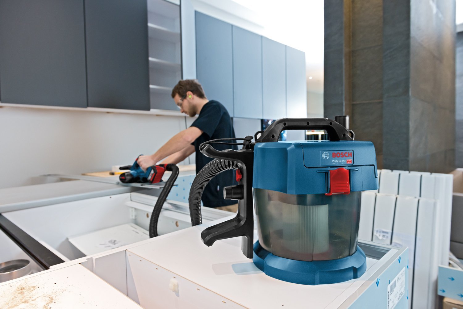 Bosch Professional GAS 18V-10 L (Solo) Akülü Toz Emme Makinesi - Resim 4