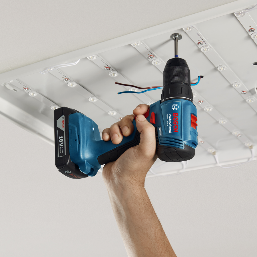 Bosch Professional GSR 185 LI Akülü Delme Vidalama Mak. 2 x 2.0 Ah; Case - Resim 2