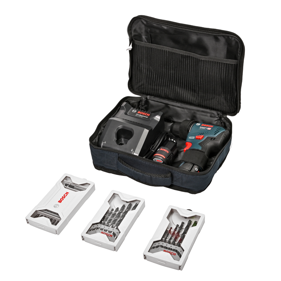 Bosch Professional GSR 12V-30 + 39Parça Vidalama Seti Akülü Delme Vidalama Makinesi - Resim 2