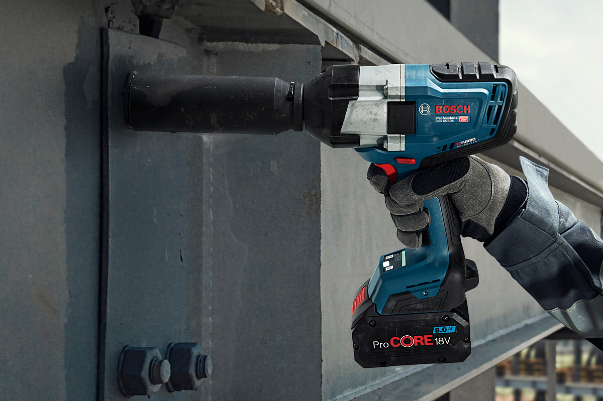 Bosch Professional GDS 18V-1000 (2 x 5.0 Ah; L-Boxx) Akülü Darbeli Somun Sıkma Makinesi - Resim 2