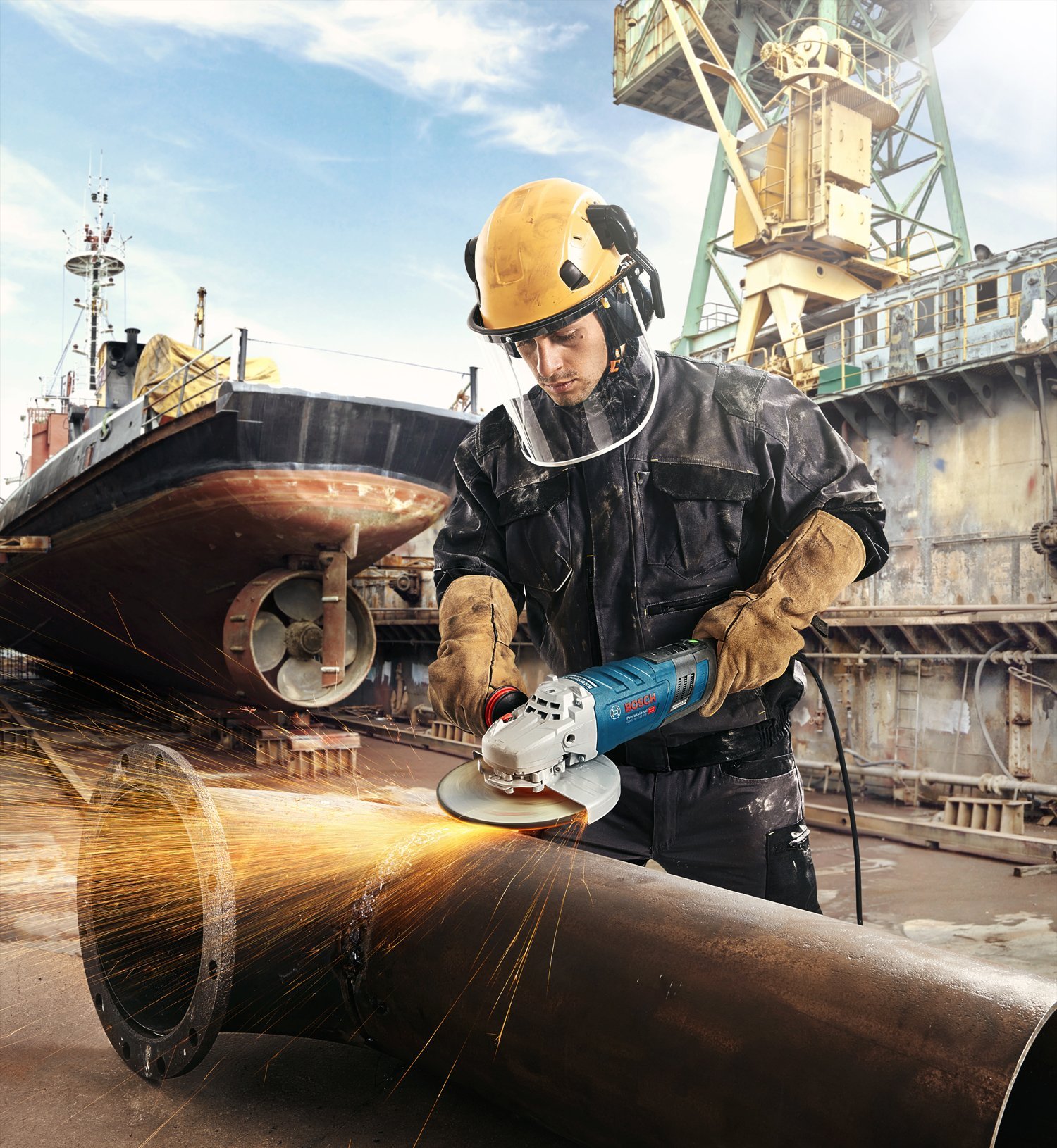 Bosch Professional GWS 30-230 PB Taşlama Makinesi - Resim 4