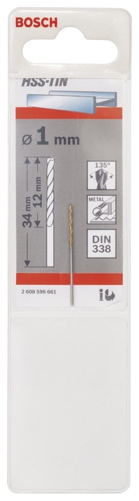 Bosch - HSS-TiN Metal Matkap Ucu 1*34 mm - Resim 2