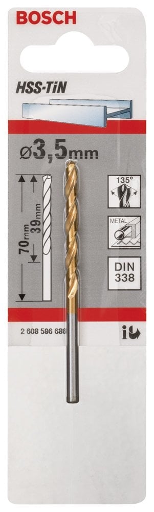 Bosch - HSS-TiN Metal Matkap Ucu 3,5*70 mm - Resim 2