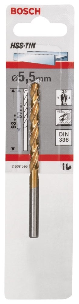 Bosch - HSS-TiN Metal Matkap Ucu 5,5*93 mm - Resim 2