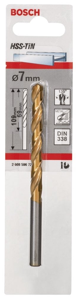 Bosch - HSS-TiN Metal Matkap Ucu 7*109 mm - Resim 2