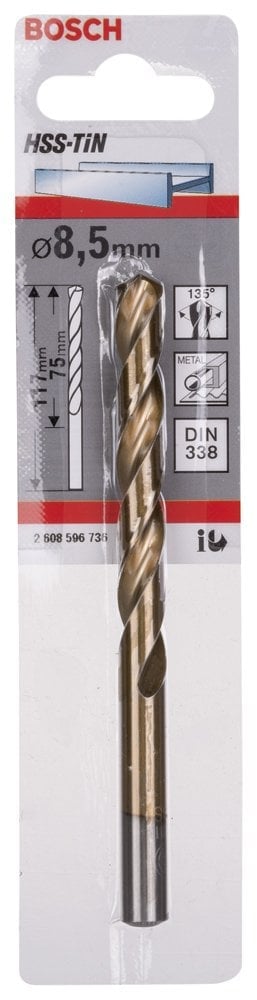 Bosch - HSS-TiN Metal Matkap Ucu 8,5*117 mm - Resim 2