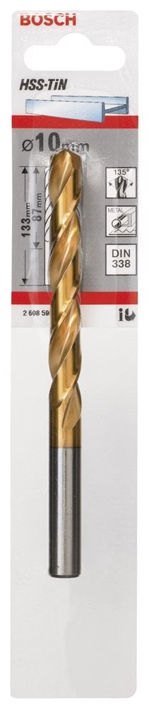 Bosch - HSS-TiN Metal Matkap Ucu 10*133 mm - Resim 2