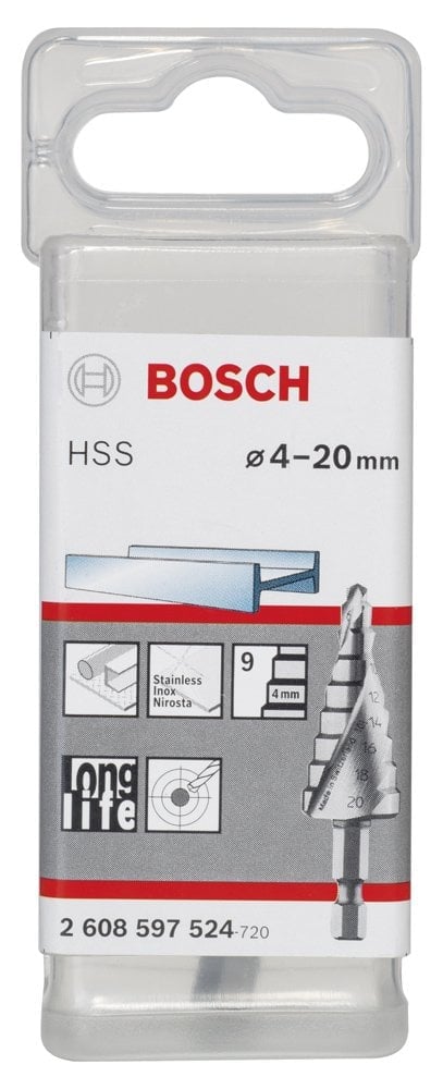 Bosch - HSS 9 Kademeli Matkap Ucu 4-20 mm - Resim 2