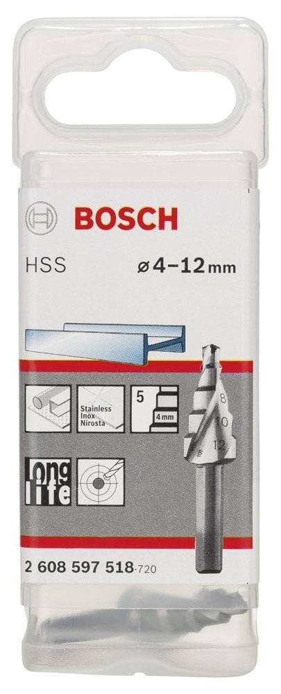 Bosch - HSS 5 Kademeli Matkap Ucu 4-12 mm - Resim 2