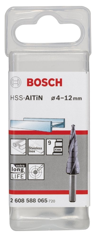 Bosch - HSS-AlTiN 9 Kademeli Matkap Ucu 4-12 mm - Resim 2