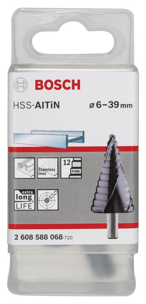 Bosch - HSS-AlTiN 12 Kademeli Matkap Ucu 6-39 mm - Resim 2