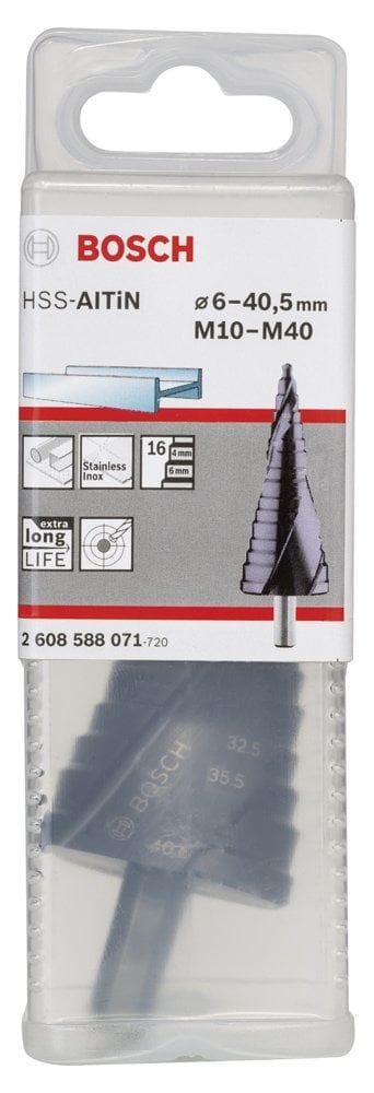 Bosch - HSS-AlTiN 16 Kademeli Matkap Ucu M10-M40 - Resim 2