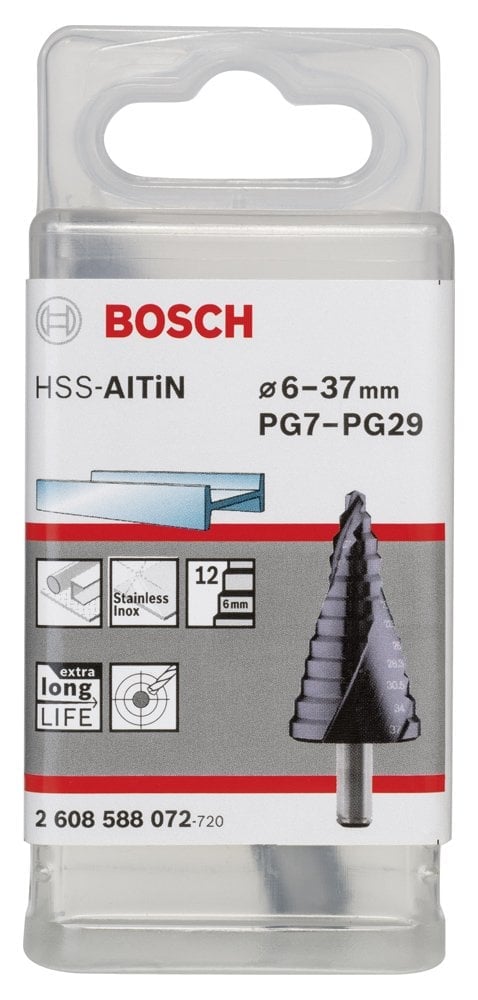 Bosch - HSS-AlTiN 12 Kademeli Matkap Ucu PG7-29 - Resim 2