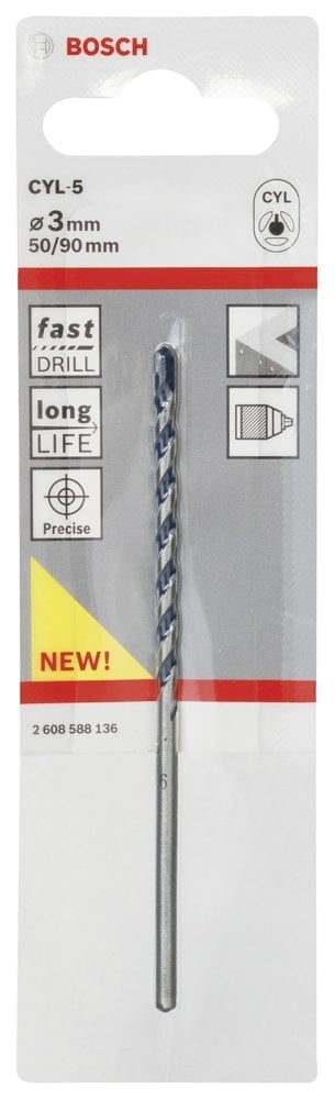 Bosch - cyl-5 Serisi, Blue Granite Turbo Beton Matkap Ucu 3*90 mm - Resim 2