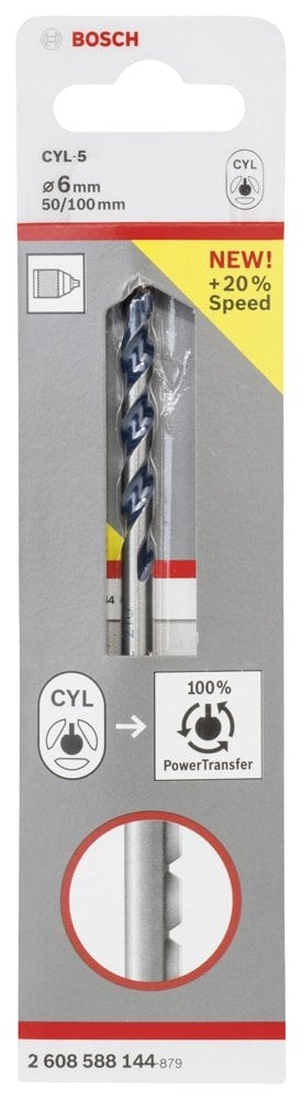 Bosch - cyl-5 Serisi, Blue Granite Turbo Beton Matkap Ucu, 6*100 mm - Resim 2