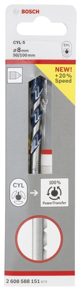 Bosch - cyl-5 Serisi, Blue Granite Turbo Beton Matkap Ucu, 8*100 mm - Resim 2