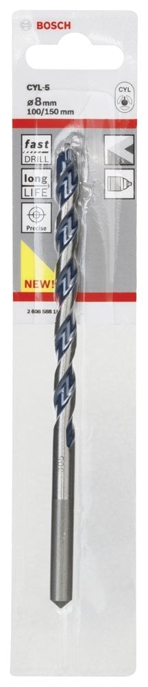 Bosch - cyl-5 Serisi, Blue Granite Turbo Beton Matkap Ucu, 8*150 mm - Resim 2