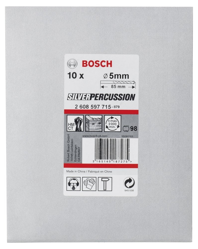 Bosch - cyl-3 Serisi, Beton Matkap Ucu 5*85 mm 10'lu Paket - Resim 2