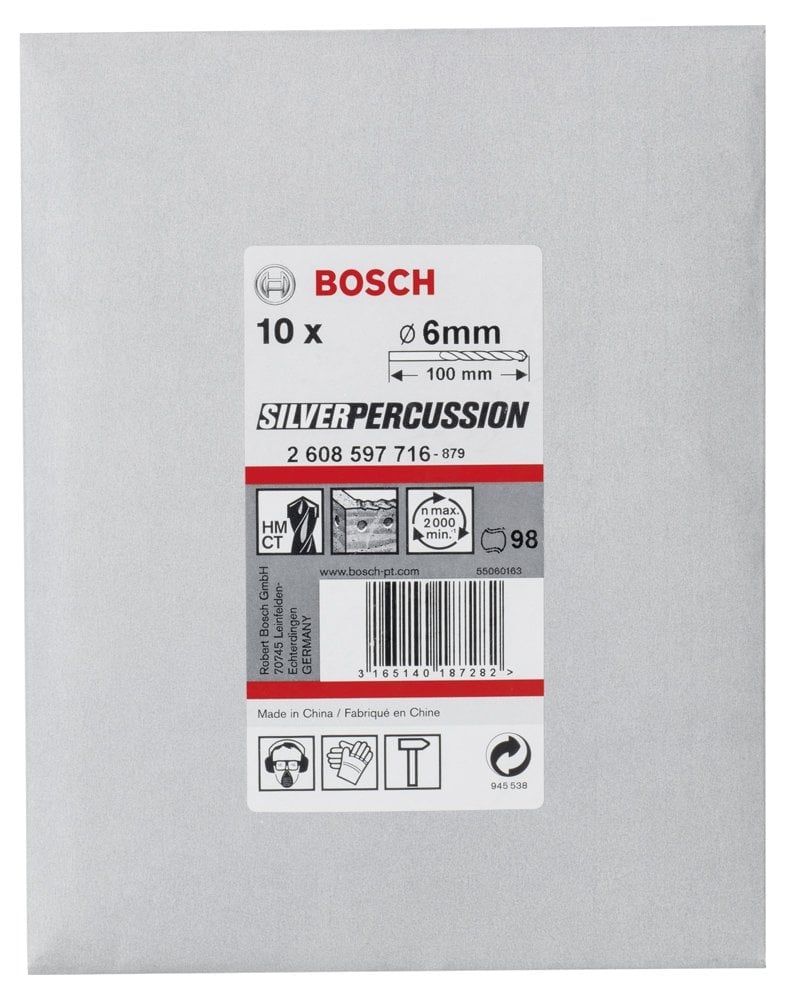 Bosch - cyl-3 Serisi, Beton Matkap Ucu 6*100 mm 10'lu Paket - Resim 2