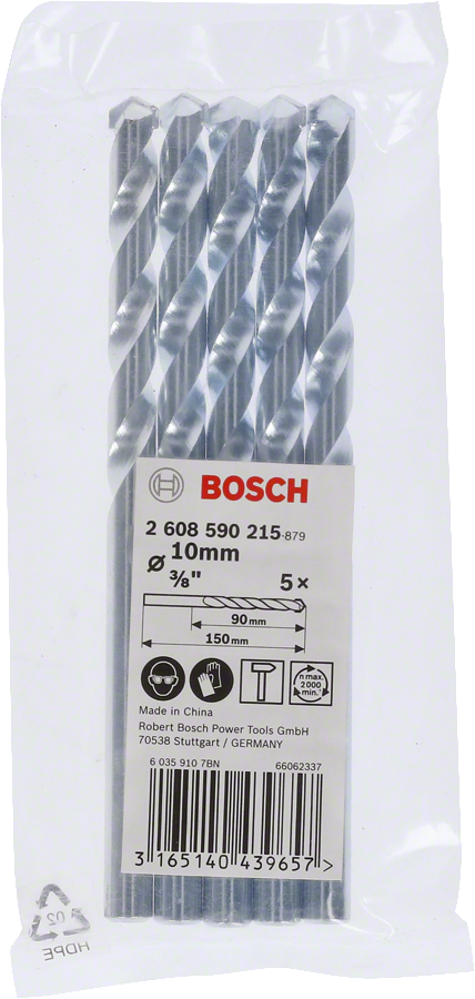 Bosch - cyl-1 Serisi, Beton Matkap Ucu 10*150 mm 5'li Paket - Resim 2
