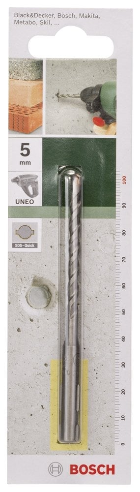 Bosch - SDS-Quick, Uneo için Beton Matkap Ucu 5*100 mm - Resim 2