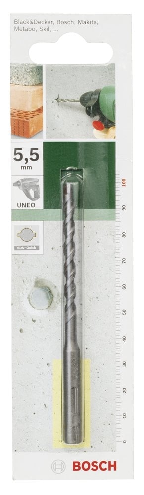 Bosch - SDS-Quick, Uneo için Beton Matkap Ucu 5,5*100 mm - Resim 2