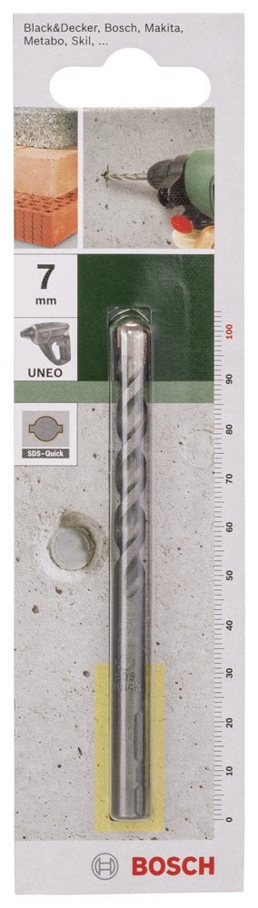 Bosch - SDS-Quick, Uneo için Beton Matkap Ucu 7*100 mm - Resim 2