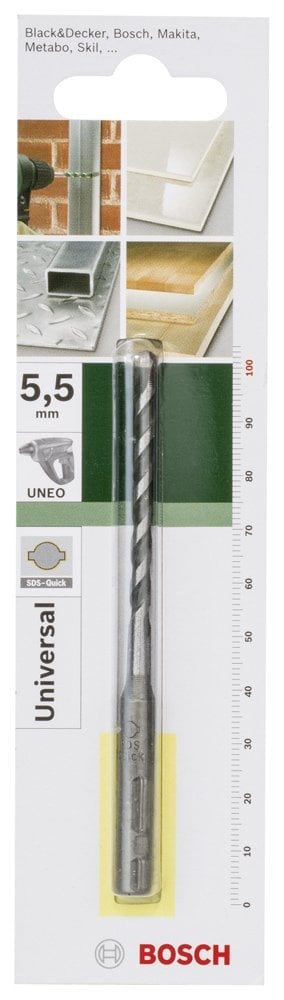 Bosch - SDS-Quick, Uneo için Çok Amaçlı Matkap Ucu 5,5*100 mm - Resim 2