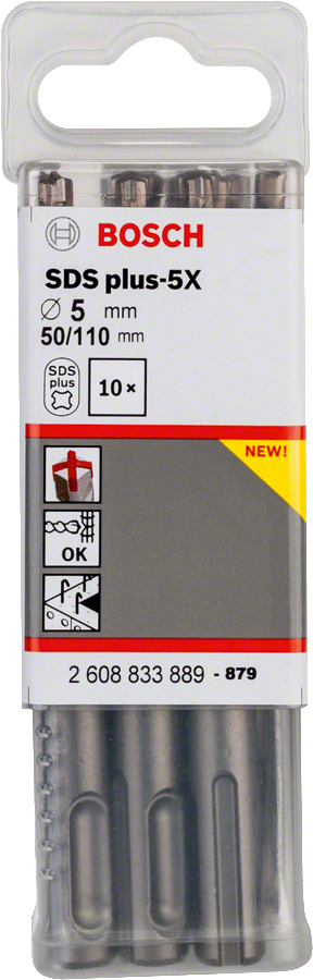 Bosch - SDS-Plus-5X Serisi Kırıcı Delici Matkap Ucu 5*110 mm 10'lu - Resim 2