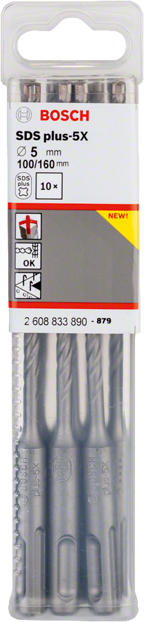 Bosch - SDS-Plus-5X Serisi Kırıcı Delici Matkap Ucu 5*160 mm 10'lu - Resim 2