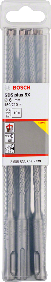 Bosch - SDS-Plus-5X Serisi Kırıcı Delici Matkap Ucu 6*210 mm 10'lu - Resim 2