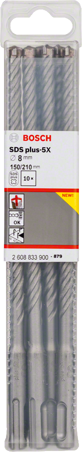 Bosch - SDS-Plus-5X Serisi Kırıcı Delici Matkap Ucu 8*210 mm 10'lu - Resim 2