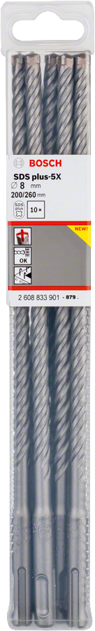 Bosch - SDS-Plus-5X Serisi Kırıcı Delici Matkap Ucu 8*260 mm 10'lu - Resim 2