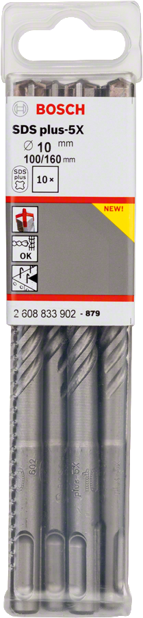 Bosch - SDS-Plus-5X Serisi Kırıcı Delici Matkap Ucu 10*160 mm 10'lu - Resim 2