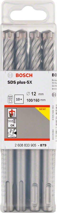 Bosch - SDS-Plus-5X Serisi Kırıcı Delici Matkap Ucu 12*160 mm 10'lu - Resim 2