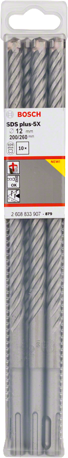 Bosch - SDS-Plus-5X Serisi Kırıcı Delici Matkap Ucu 12*260 mm 10'lu - Resim 2