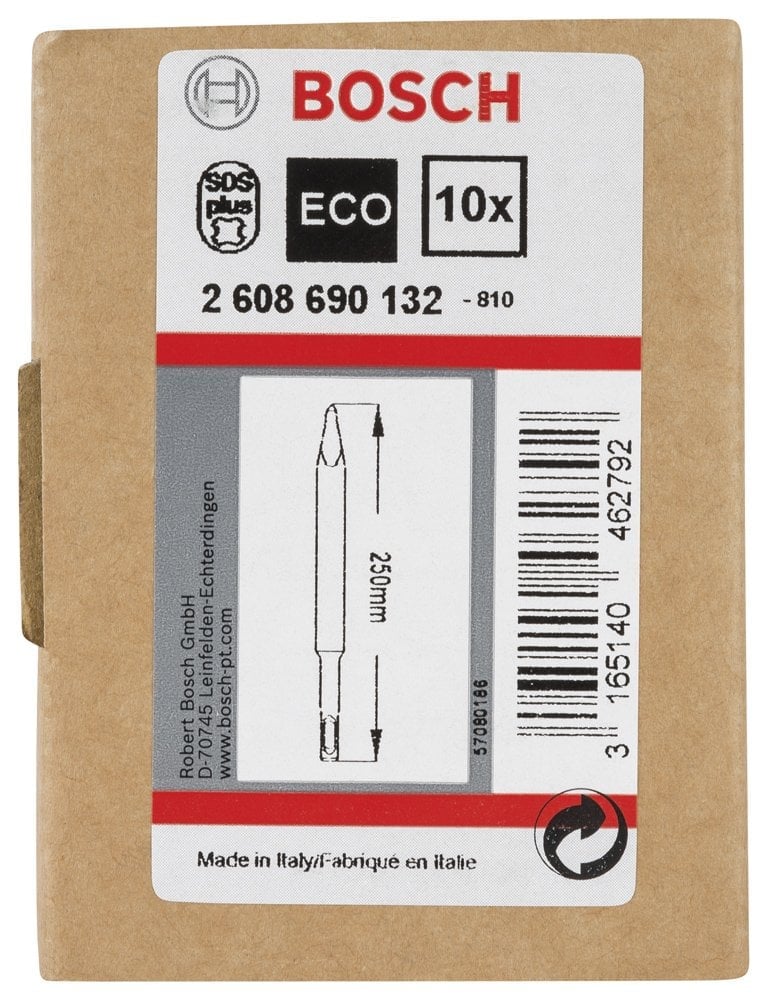 Bosch - SDS-Plus Şaftlı Sivri Keski 250 mm 10'lu - Resim 2