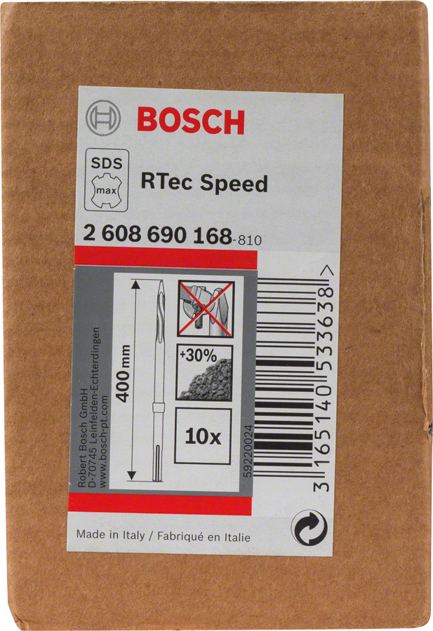 Bosch - Rtec Serisi, SDS-Max Şaftlı Sivri Keski 400 mm 10'lu - Resim 2