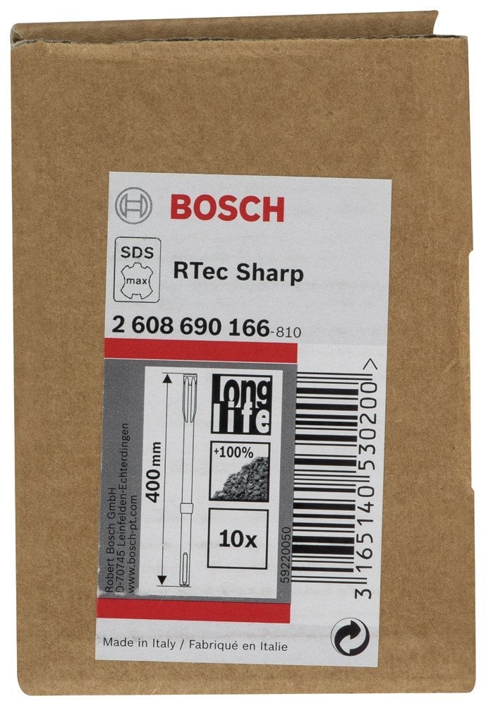 Bosch - Rtec Serisi, SDS-Max Şaftlı Yassı Keski 400*25 mm 10'lu - Resim 2
