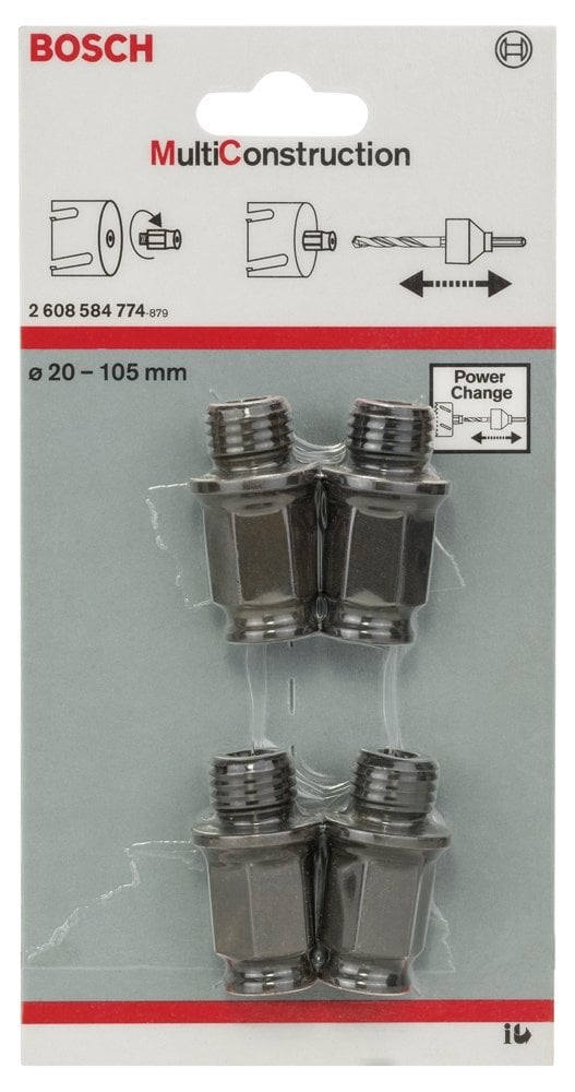 Bosch - Power Change Değiştirme Kiti, Speed Serisi Çok Amaçlı Delik Açma Testeresi (Panç) için 4 Parça - Resim 2