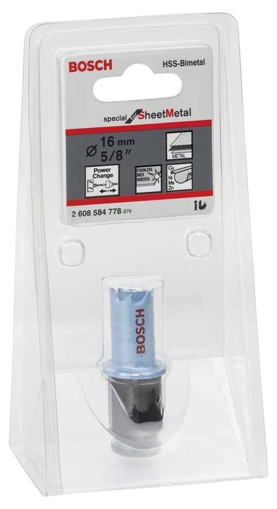 Bosch - Special Serisi Metal Ve Inox Malzemeler için Delik Açma Testeresi (Panç) 16 mm - Resim 2